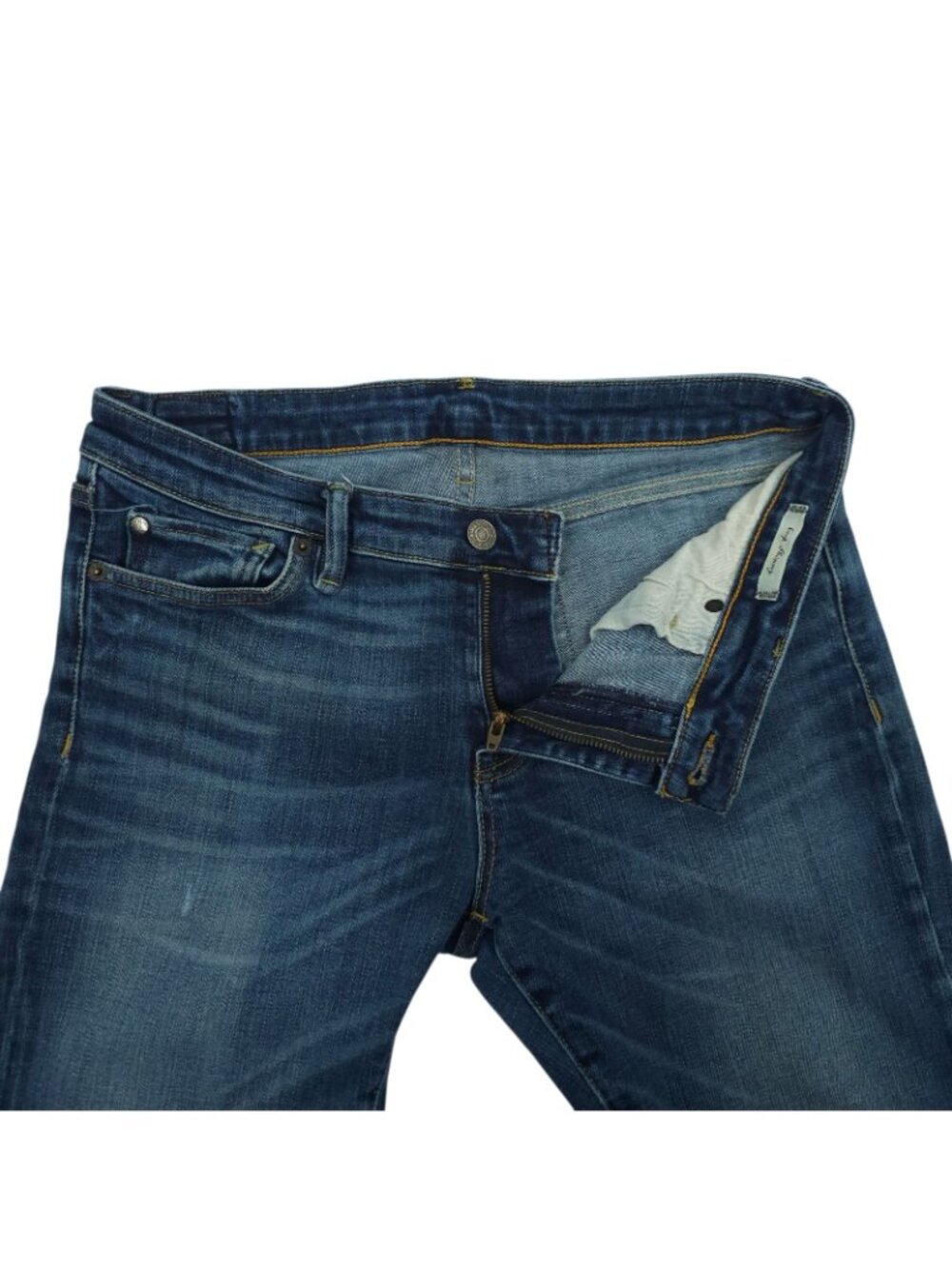 Ralph Lauren Denim & Supply Crop Skinny Jeans 30 Indie Boho Whiskered Blue Denim - Picture 9 of 15